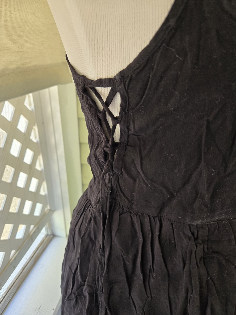 Forever 21 Black Dress with Side String Detail - Picture 2 of 5